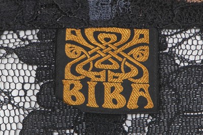 Lot 318 - A Biba black lace evening ensemble, 1969