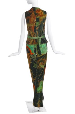 Lot 327 - A Vivienne Westwood printed velvet ensemble 'Grand Hotel' collection, Spring-Summer 1993