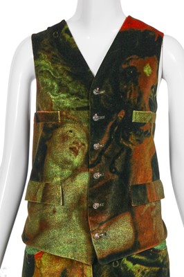 Lot 327 - A Vivienne Westwood printed velvet ensemble 'Grand Hotel' collection, Spring-Summer 1993