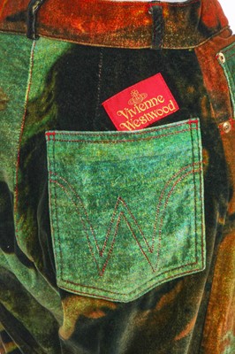 Lot 327 - A Vivienne Westwood printed velvet ensemble 'Grand Hotel' collection, Spring-Summer 1993