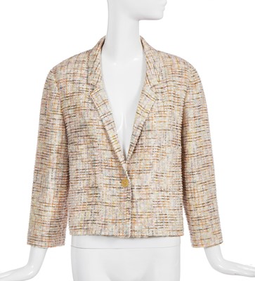 Lot 33 - A Chanel multicoloured bouclé wool-blend jacket, Spring-Summer 1999