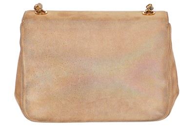 Lot 163 - A Chanel by Karl Lagerfeld printed suede flap bag circa 1998