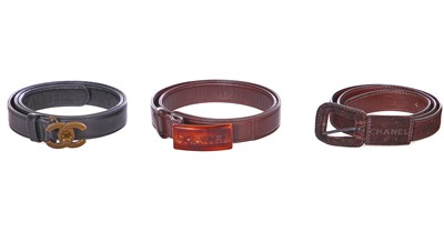 Lot 41 - Three Chanel belts, circa 2000