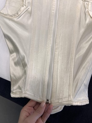 Lot 106 - A Vivienne Westwood baby portrait print corset, 'Always On Camera' collection, Autumn-Winter 1992-93
