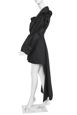 Lot 70 - An Alexander McQueen by Sarah Burton black wool-blend dress, Autumn-Winter 2020-21