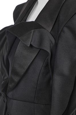 Lot 70 - An Alexander McQueen by Sarah Burton black wool-blend dress, Autumn-Winter 2020-21