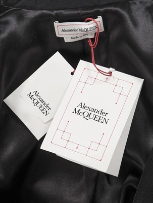 Lot 70 - An Alexander McQueen by Sarah Burton black wool-blend dress, Autumn-Winter 2020-21