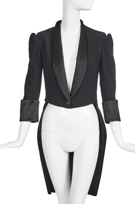 Lot 72 - An Alexander McQueen black rayon tailcoat, Spring-Summer 2011