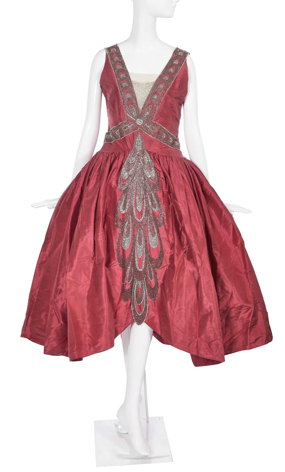 Lot 409 - A rare Jeanne Lanvin haute couture robe de style, Autumn-Winter 1926-27