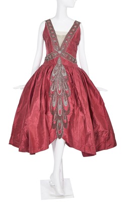 Lot 409 - A rare Jeanne Lanvin haute couture robe de style, Autumn-Winter 1926-27