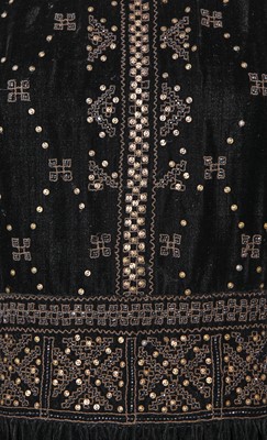 Lot 400 - Denise Poiret's embroidered velvet afternoon dress, 'Manège' (Roundabout), 1922