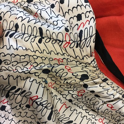 Lot 401 - Denise Poiret's alphabet print smock, circa 1915