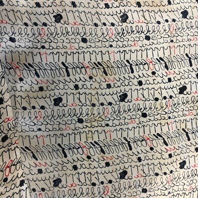 Lot 401 - Denise Poiret's alphabet print smock, circa 1915
