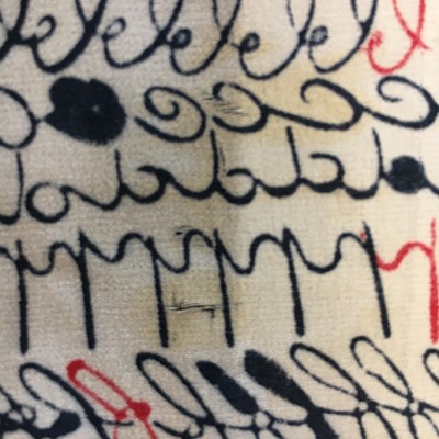 Lot 401 - Denise Poiret's alphabet print smock, circa 1915