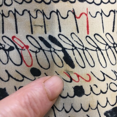 Lot 401 - Denise Poiret's alphabet print smock, circa 1915