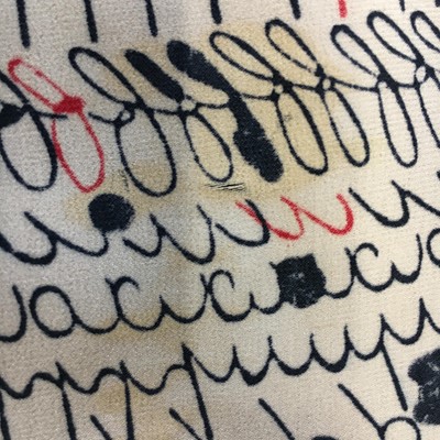 Lot 401 - Denise Poiret's alphabet print smock, circa 1915