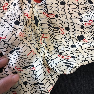Lot 401 - Denise Poiret's alphabet print smock, circa 1915