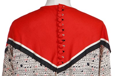 Lot 401 - Denise Poiret's alphabet print smock, circa 1915