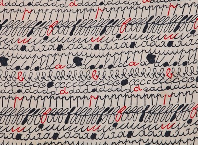 Lot 401 - Denise Poiret's alphabet print smock, circa 1915