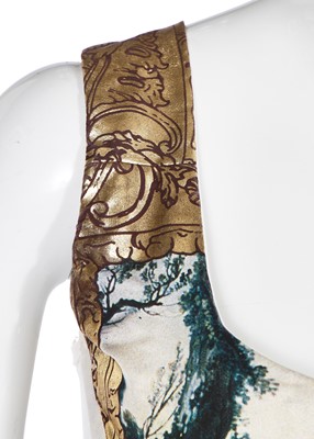 Lot 334 - A Vivienne Westwood Boucher-print silk and mesh corset, modern re-edition of 'Portrait' collection Autumn-Winter 1990-91