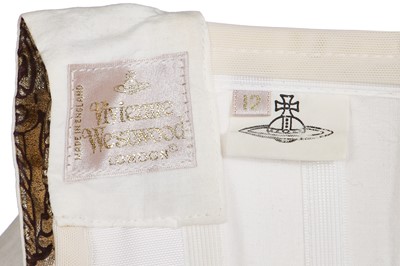 Lot 334 - A Vivienne Westwood Boucher-print silk and mesh corset, modern re-edition of 'Portrait' collection Autumn-Winter 1990-91