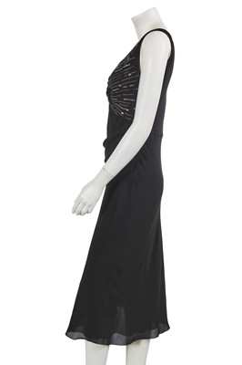Lot 247 - A John Galliano black crêpe georgette dress, commercial collection 2005