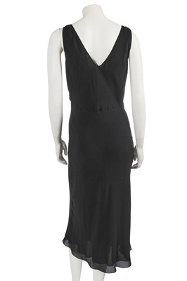Lot 247 - A John Galliano black crêpe georgette dress, commercial collection 2005