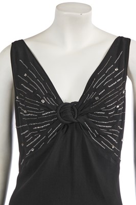 Lot 247 - A John Galliano black crêpe georgette dress, commercial collection 2005