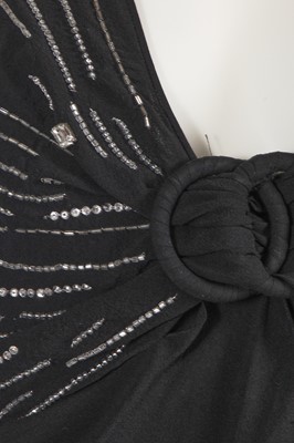 Lot 247 - A John Galliano black crêpe georgette dress, commercial collection 2005