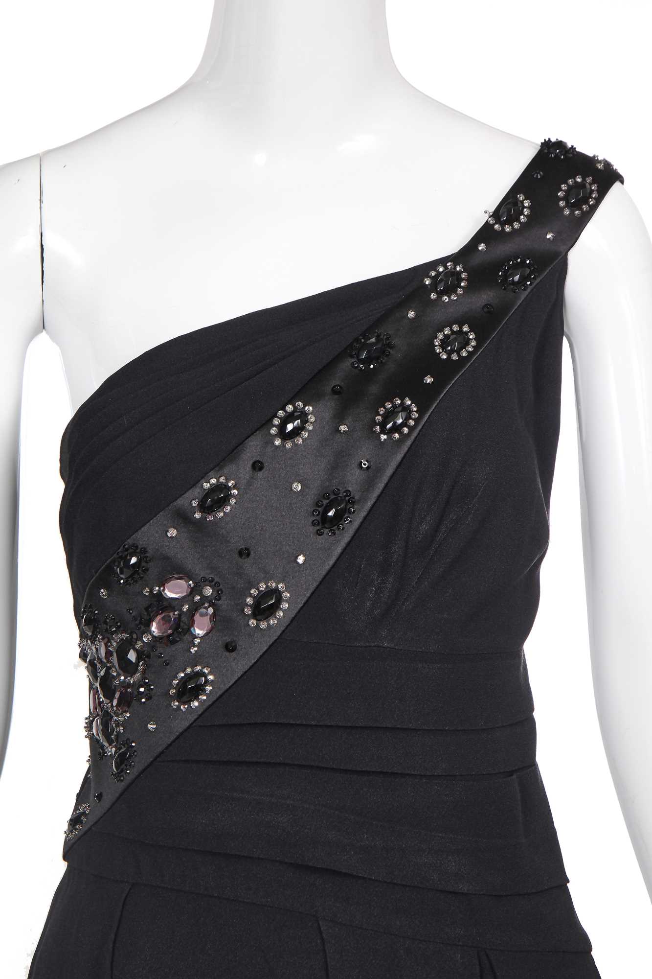 Click for high resolution Lot 241 - A Christian Dior by John Galliano black crêpe dress, commercial collection 2007