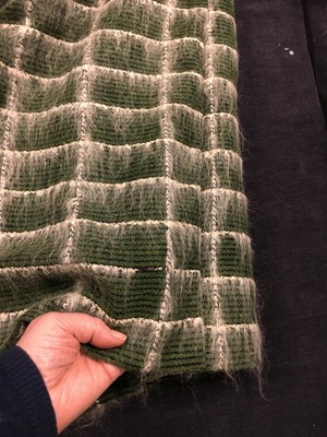 Lot 276 - A rare John Galliano green Linton tweed suit, 'The Ludic Game' collection, Autumn-Winter 1985-86