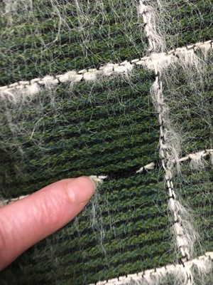 Lot 276 - A rare John Galliano green Linton tweed suit, 'The Ludic Game' collection, Autumn-Winter 1985-86