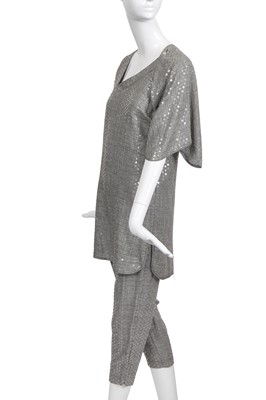 Lot 289 - A John Flett Glen plaid viscose-blend ensemble, 1980s