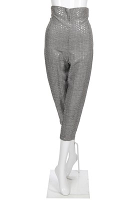 Lot 289 - A John Flett Glen plaid viscose-blend ensemble, 1980s