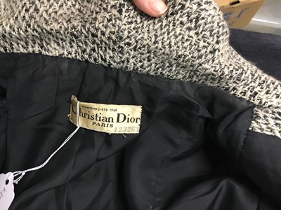 Lot 340 - A Christian Dior haute couture by Marc Bohan grey tweed suit, Model 135, 'Shopping', Spring-Summer 1964