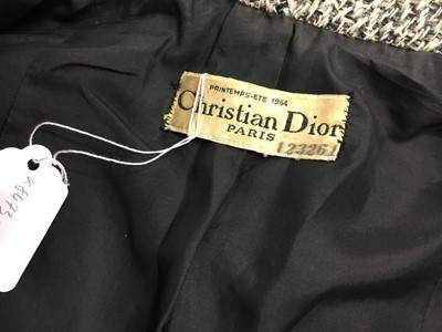 Lot 340 - A Christian Dior haute couture by Marc Bohan grey tweed suit, Model 135, 'Shopping', Spring-Summer 1964