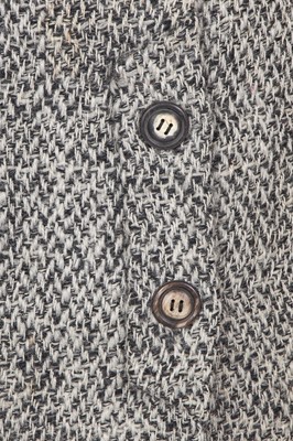 Lot 340 - A Christian Dior haute couture by Marc Bohan grey tweed suit, Model 135, 'Shopping', Spring-Summer 1964