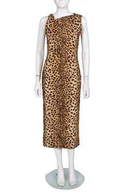 Lot 136 - A Gianni Versace faux leopard fur dress, probably Autumn-Winter 1994-95