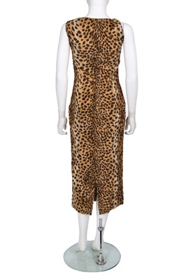 Lot 136 - A Gianni Versace faux leopard fur dress, probably Autumn-Winter 1994-95