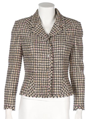 Lot 317 - A Chanel tweed jacket, 2003, labelled and size...