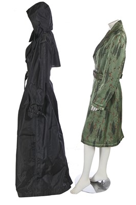 Lot 257 - A Jean Paul Gaultier green rayon-silk blend coat, ‘The Christo Effect’ collection, Autumn-Winter 2002-03
