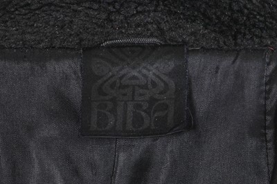 Lot 493 - A Biba black and brown faux fur jacket, circa 1972
