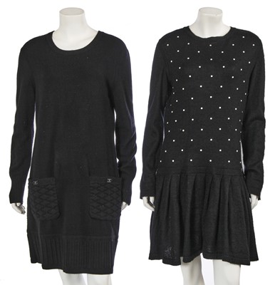Lot 153 - Two Chanel by Karl Lagerfeld cashmere dresses, 2010s