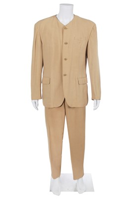 Lot 79 - A Jean Paul Gaultier men's beige cotton blend suit, ‘The Couple -Adam and Eve, Today’s Rastas’, Spring-Summer 1991