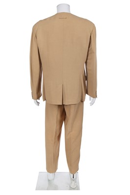 Lot 79 - A Jean Paul Gaultier men's beige cotton blend suit, ‘The Couple -Adam and Eve, Today’s Rastas’, Spring-Summer 1991