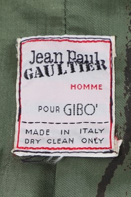 Lot 79 - A Jean Paul Gaultier men's beige cotton blend suit, ‘The Couple -Adam and Eve, Today’s Rastas’, Spring-Summer 1991