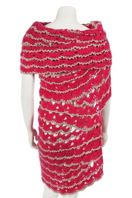 Lot 285 - A Junya Watanabe/Comme des Garçon pink mohair sweater-dress, Autumn-Winter 2004-05