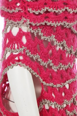 Lot 285 - A Junya Watanabe/Comme des Garçon pink mohair sweater-dress, Autumn-Winter 2004-05
