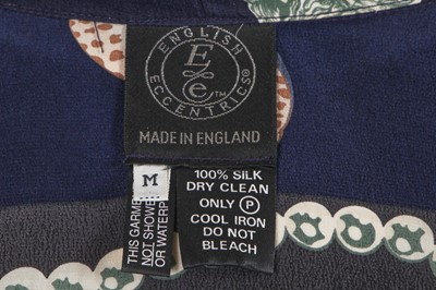 Lot 420 - Two English Eccentrics printed silk garments, 1980s