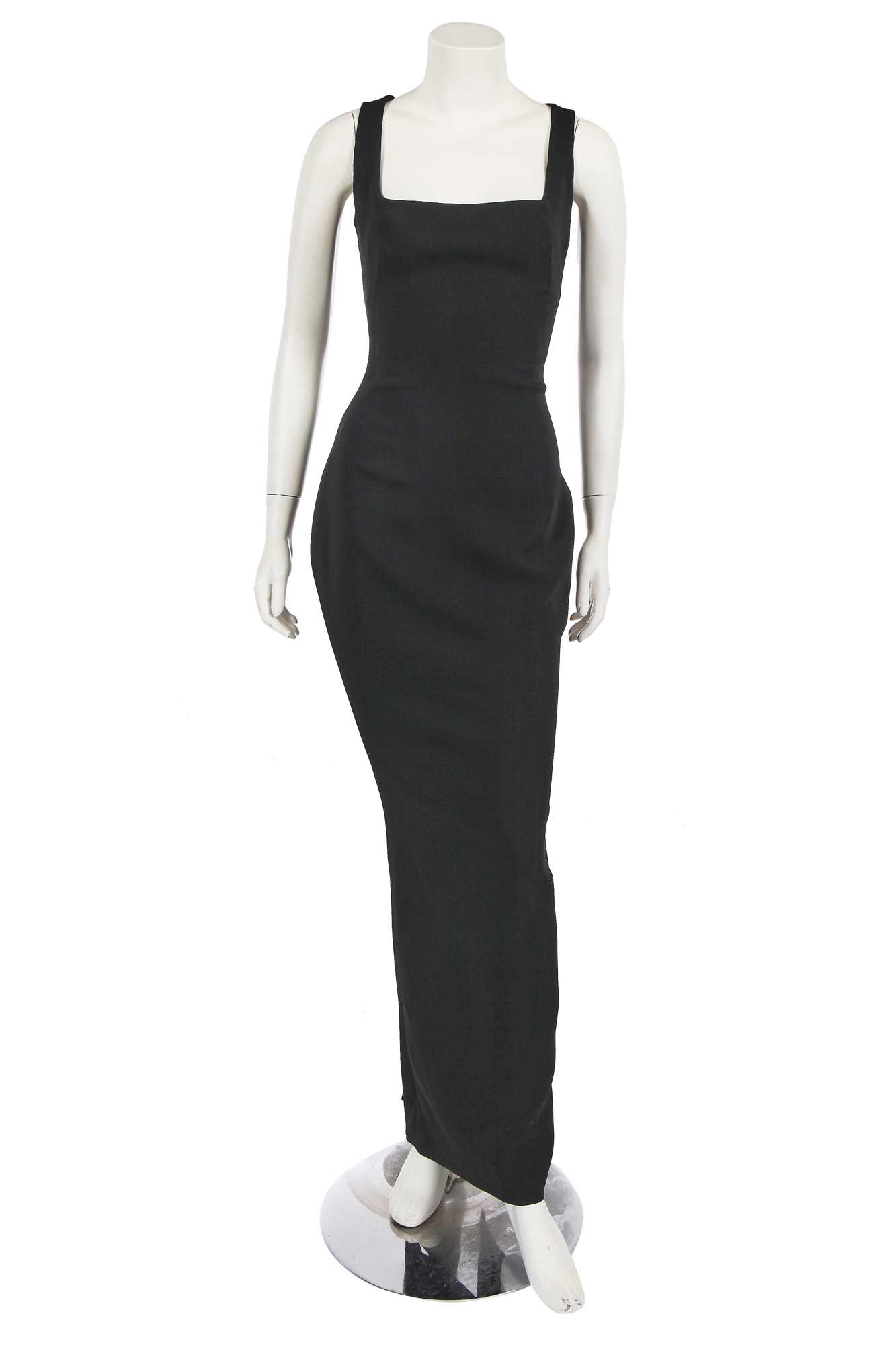 Click for high resolution Lot 230 - A Dolce and Gabbana black viscose dress, probably 2010s